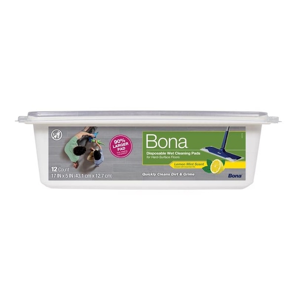Bona Bona Plant-Based Pulp Cleaning Wipes 5 in. W X 17 in. L 12 pk AX0003623 - main